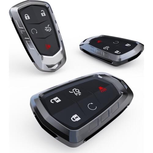 Car Key Cover Case For Cadillac Escalade CTS XTS ATS ATS-L XLS SRX 2015 4/5/6 Button 28T CTS-V XT5 CT6 Car styling Protect Shell