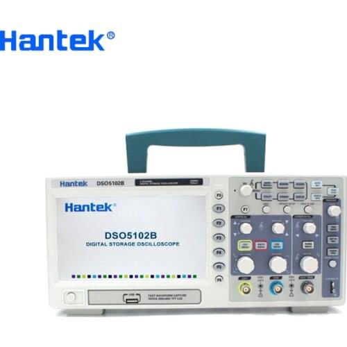 Hantek DSO5102B Digital Oscillsocope 2 Channels 100Mhz Bandwidth Osciloscopio Portatil LCD Handheld USB Oscilloscopes 1GSa/s
