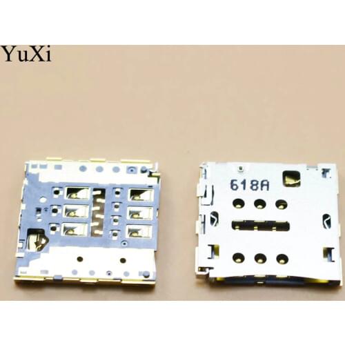 YuXi Sim Card Slot Tray Holder Socket Reader Repair For Huawei Honor 6 Plus 5X 5S Play Ascend P7 P8 Max P8 Lite Mate 7 C199 G7