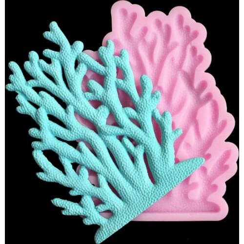 Coral shape silicone mold DIY handmade fondant decoration mold UV resin jewelry accessories mold household items decoration