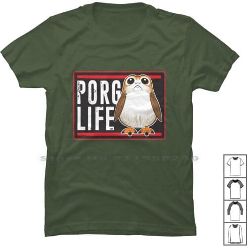 Porg V1 Matamoros T Shirt 100% Cotton Luke Skywalker Chewbacca Walker Vader Wars Jedi Amor Rey Am