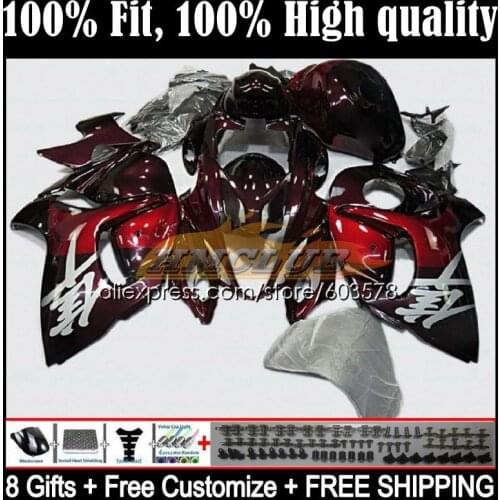 Injection For SUZUKI Hayabusa GSX-R1300 08 09 10 11 12 13 21CL.45 GSXR1300 CC 2014 2015 2016 2017 2018 2019 Fairing wine red
