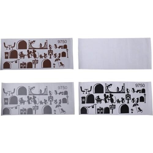 Hot 1 Pc Black Mouse Staircase Stickers 25 x 55cm Funny Mouses Plane Cartoon Wall stickers Kids Home Decor Decals Stairs Floor S