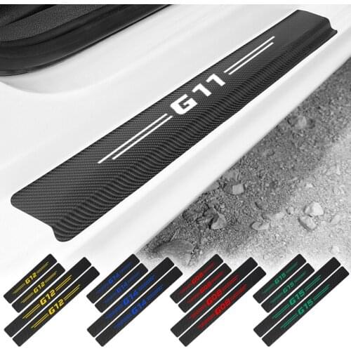 4PCS Car Door Sill Guard Sticker For BMW G01 G02 G05 G06 G07 G08 G11 G12 G14 G15 G16 G20 G21 G30 G31 Car Accessories