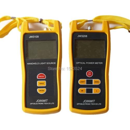 Fiber Optical Multimeter -70~+6dBm JW3208A High Precision Handheld Optical Power Meter +JW3109 Optical Light Source 1310/1550nm