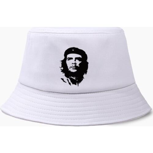 Che Guevara Panama Cap Bucket Hats Fishing Hat Women Men Bob Fisherman Foldable Cotton Wide Brim Chapeau Sun Prevent Street Wear