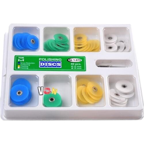Dental Finishing And Polishing Discs Strips Mandrel Set Resin Filling Material
