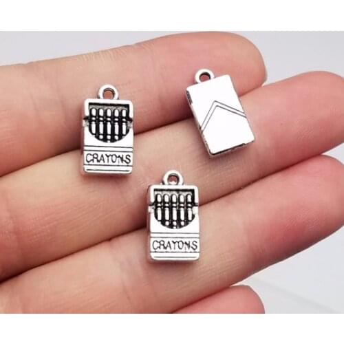 20pcs/lot--16x9x4mm, Antique silver plated Crayons Charms ,DIY supplies, Jewelry accessories