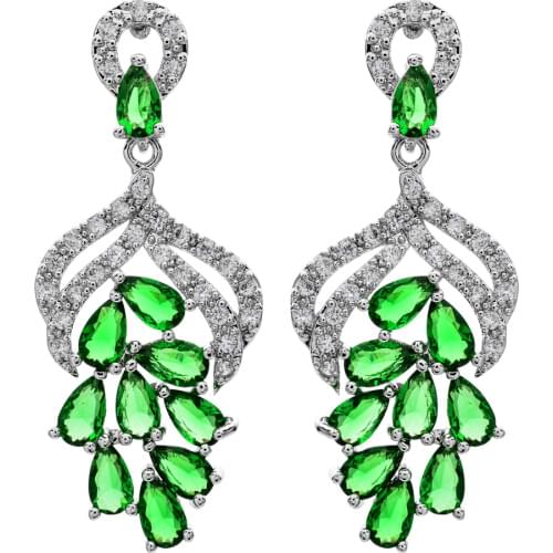 A variety of color long tassel zircon earrings Classic fashion earrings for women/girls ER-299