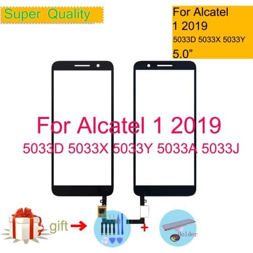 Touch Screen For Alcatel 1 2019 OT5033 5033 5033D 5033X 5033Y 5033A 5033J Touch Digitizer Panel Front Glass Lens Sensor