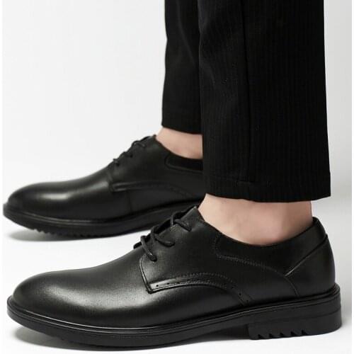 Men Dress lace up Formal Genuine Leather Oxford Shoes For Men Luxury Formal Shoes Men Italian Fashion Mens Office Oxford shoes