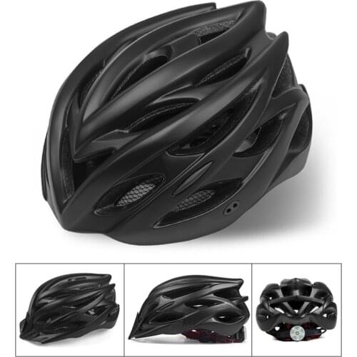 Ultralight Bike Helmets with Rear Light Adjustable Mountain & Road Cycling Helmet with Detachable Visor Lightweight Bike Helmet