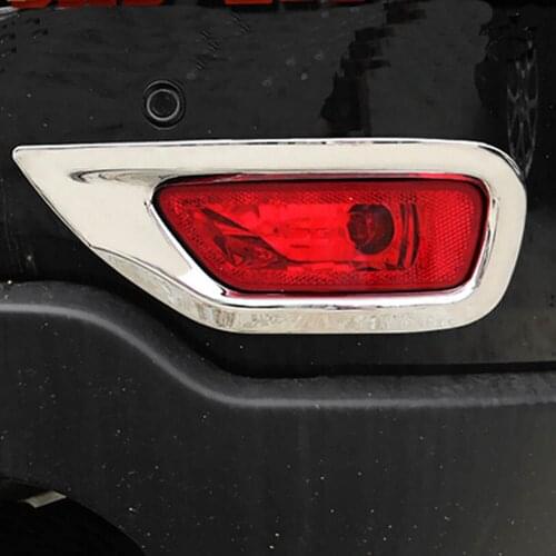 Rear tail tailights bumper fog lamps lights cover sticker trim for jeep grand cherokee exterior chromium styling accessories
