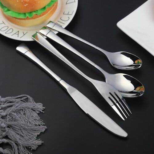 Western Tableware Knife Fork And Spoon Suit Hotel Supplies 304 Stainless Steel High Quality Cutlery Kitchen Tools