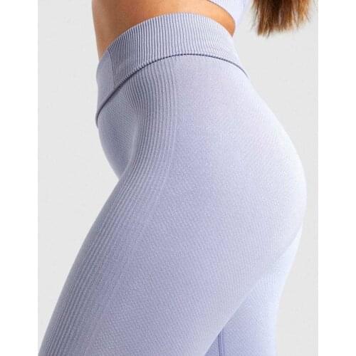 Women Sports Pants Gym Yoga Tummy Control Seamless POWER DOWN Super Stretchy High Waist Fitness Leggings Running Pants