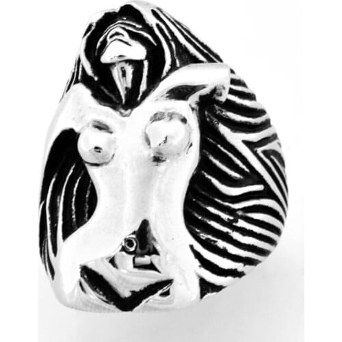 FANSSTEEL Stainless steel Siren of the Sea hair woman fashion Ring FSR10W32