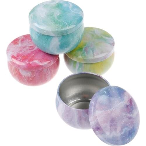 1PC Round Candy Cookie Tea Pot Tin Box Tinplate Organizer Case Storage Holder Festive Party Supplies