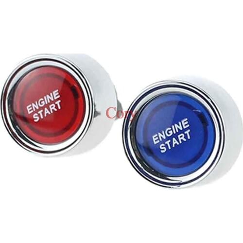 1PC Universal Car Auto Red Illuminated Push Button Touch Switch 12V50A Engine Start Switch Race Starter Ignition switch Red Blue