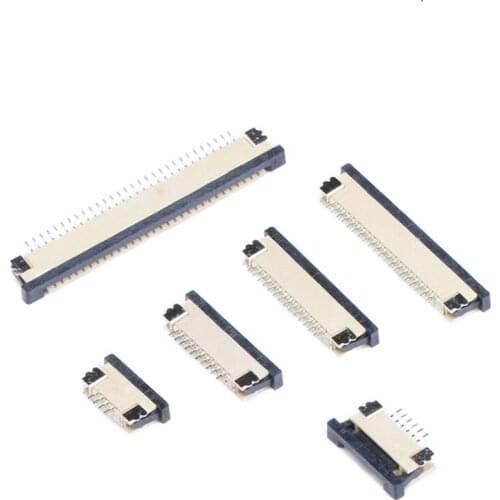 10pcs FPC connector with 1.0MM pitch, 4/6/8/9/10/12-32P flat cable connector