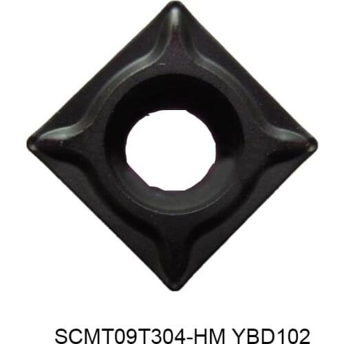 100% Original SCMT 09T304 SCMT09T304-HM YBD102 HM Turning Tool For Round Lathe CNC Inserts 10pcs/lot