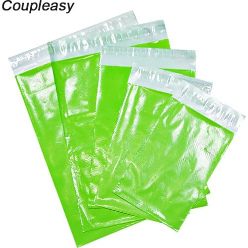 100Pcs 8 Sizes Plastic Envelope Fluorescent Green Poly Mailer Waterproof Courier Storage Bag Thicken Shipping Packaging Bags