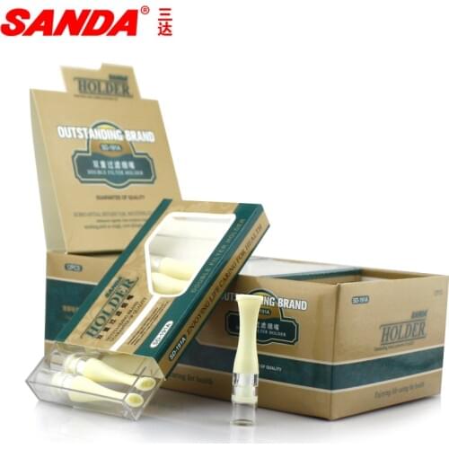 Sanda cigarette filters food PP material cigarette holder,Disposable healthy smoking Pipe 96pcs(12packs)/lot SD-191A