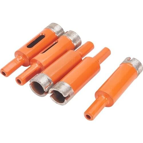 5pcs 20mm Diamond Drill Bit Hole Saw Marble Opener Overall Length 80mm For Granite Marble Tile Ceramic Concrete Drilling Tools