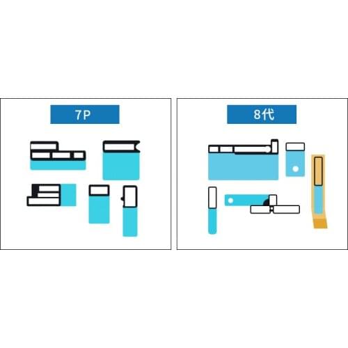 50Pcs FPC Connector Sponge Tape Stickers For 6 6S 6SP 7 7P 8 8P Plus X XR XS Max 11 Pro Motherboard Adhesive Glue Repair Tools
