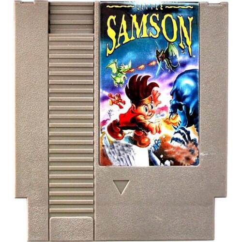 Little Samson 72 Pins Game Card For 8 Bit Game Player English Language