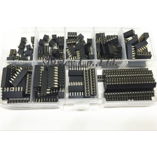 90PCS 2.0mm double Female Header Connector 2.0 2*2P/3P/4P/5P/6P/7P/8P/10P/20pin female row seat row