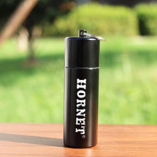 HORNET Aluminum Keychain Stash Jar Cans Smell Proof Metal Herb Container Box Suit Outdoor Indoor Smoking Pipe Accessoires