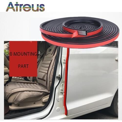 B Shape Sound Insulation Car Door Seal Strip for Volkswagen Polo VW Golf 5 7 Passat B8 B7 Jetta mk6 Tiguan mk2 Chevrolet Cruze