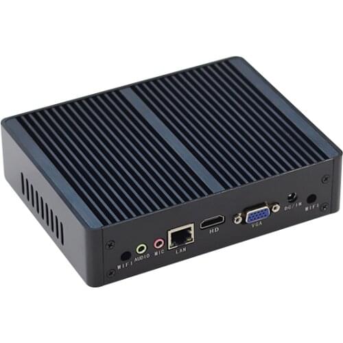 Fanless Industrial Mini computer Intel Celeron 3755U Win7 Ubuntu 8GB RAM 1 Gigabit Ethernet barebone mini PC