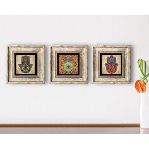 BK Home Fatmanın Hand 3'lü Framed Stone Wall Dekoru-1 Reliable Quality Cost-Effective Custom Design Wall Decor Home Office