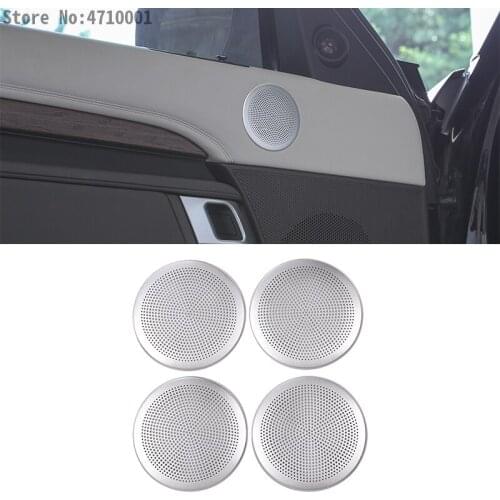 For Land Rover Discovery 5 LR5 L462 2017 2018 Aluminum Alloy Car Door Audio Speaker Cover Trim Auto Accessories 4pcs