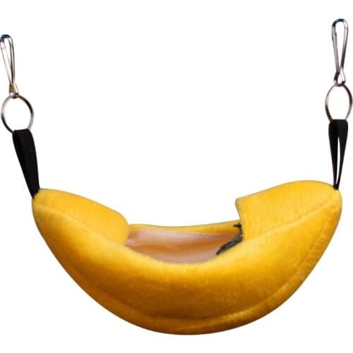 Small Pet House Boat Shape Parrot Rat Hammock Hanging Beds Hamster Nest T3LE