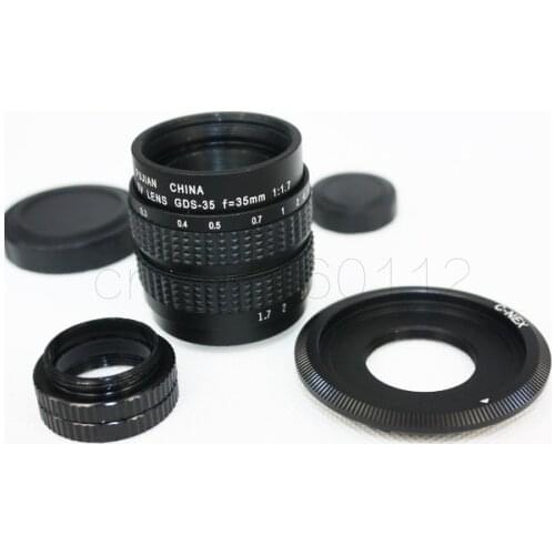 FUJIAN 35mm F1.7 CCTV TV Movie lens+C Mount+Macro ring for Sony E Mount Nex-5T Nex-F3 Nex-6 Nex-7 Nex-5R A6300 A6100 A6500 A5100