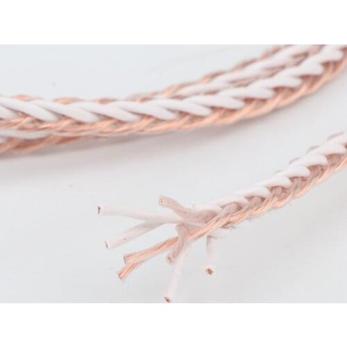 Hifi 4TC 8 Strands Speaker Cable Hi-end Pure OCC DIY Speaker Bulk Cable