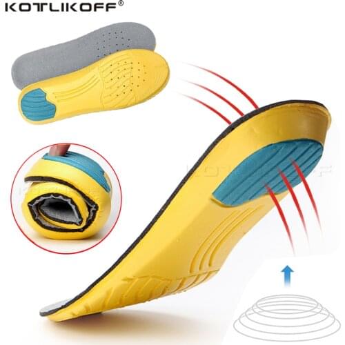 KOTLIKOFF Sport Damping Insoles Support Arch Insoles Stretch Breathable Feet Soles Pad Orthotic Shoes Running Cushion Insoles
