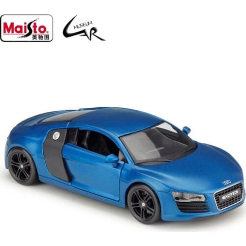 Maisto 1:24 Model Car Simulation Alloy Racing Metal Toy Car Children Toy Gift Collection Audi R8 Modified Version