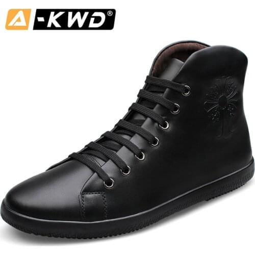 Fashion Shoes 2019 Autumn Single High Top Sneakers Men Black Designer Trainers Back Zipper Blue Shoes Men With Fur Casual 37-47
