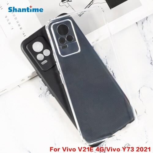 For Vivo V21E 4G Gel Pudding Silicone Phone Protective Back Shell For Vivo Y73 2021 Soft TPU Case