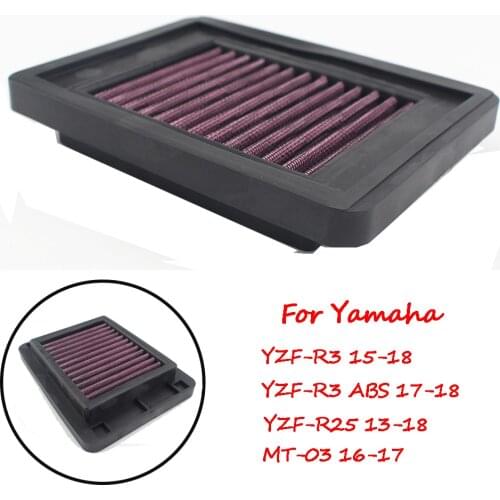 Motorcycle High Flow Non-woven Fabric Air Intake Filter Cleaner For Yamaha YZF R3/R25 YZF-R3 ABS YZF-R25 MT-03 MT03 MT 03