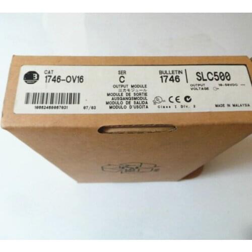 New Original 1746-OV16 PLC 10-50V DC Sink General-Purpose DC Outputs