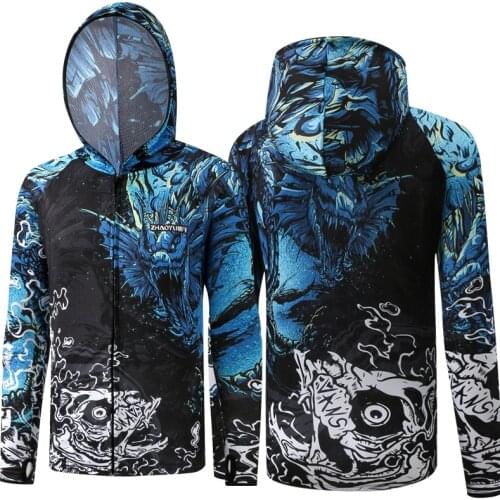 2020 New style 6 Size Fishing Clothing Quick Dry sun-protective Clothing Anti-UV Fishing Vests Jacket Fishing Clothes