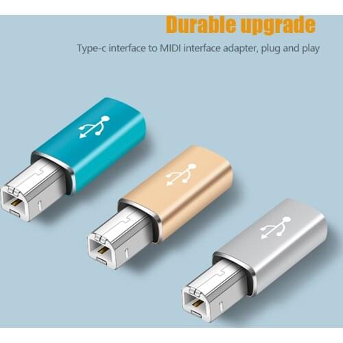 USB C Type C Female Socket to USB B 2.0 MIDI Male plug Connector USB C OTG Adapter For Printer Piano Electronic Drum