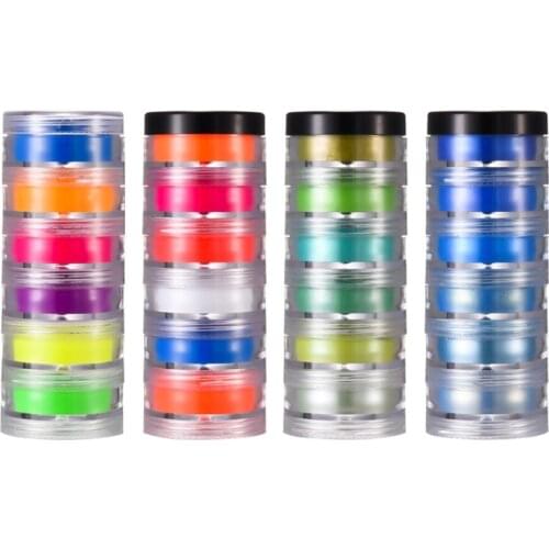 6/24 Colors Cosmetic Grade Pearlescent Mica Powder Epoxy Resin Dye Pearl Pigment DIY Crafts Jewelry Making Accessory