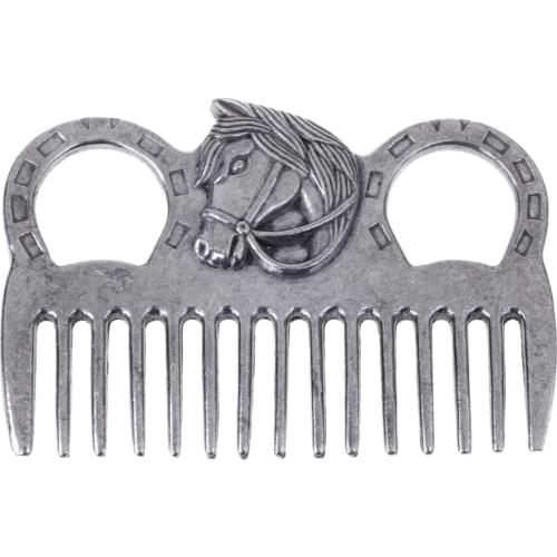 Premium Stainless Steel Pony Horse Grooming Comb Tool Currycomb Accessories Grooming Kit for Horse Pony Daily Grooming