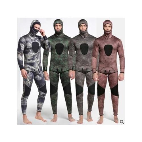 Sbart man 3mm neoprene, two piece hooded diving suit diving, snorkeling, surfing, anti violet jellyfish fishing