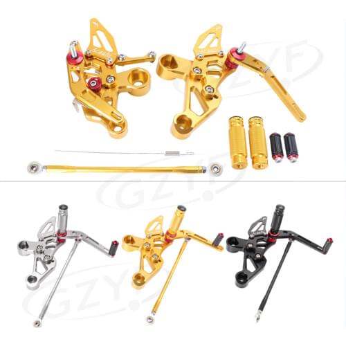 Motorcycle Adjustable Rear Set Foot Pegs Footrests Assembly For Yamaha MT-09 FZ-09 / MT09 FZ09 2014-2017 Spare Parts